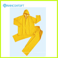 2PCS gelber PVC-Polyester-PVC-Rainsuit